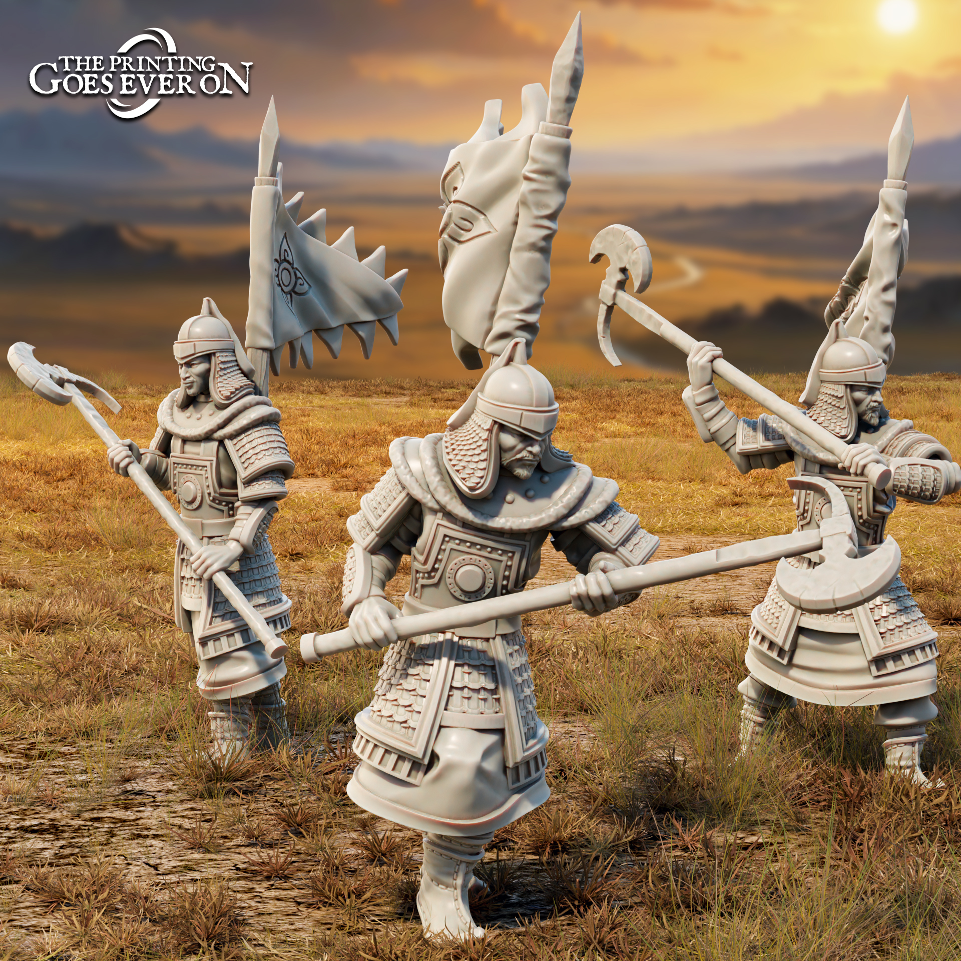 Golden Khanate Warriors - Presupported